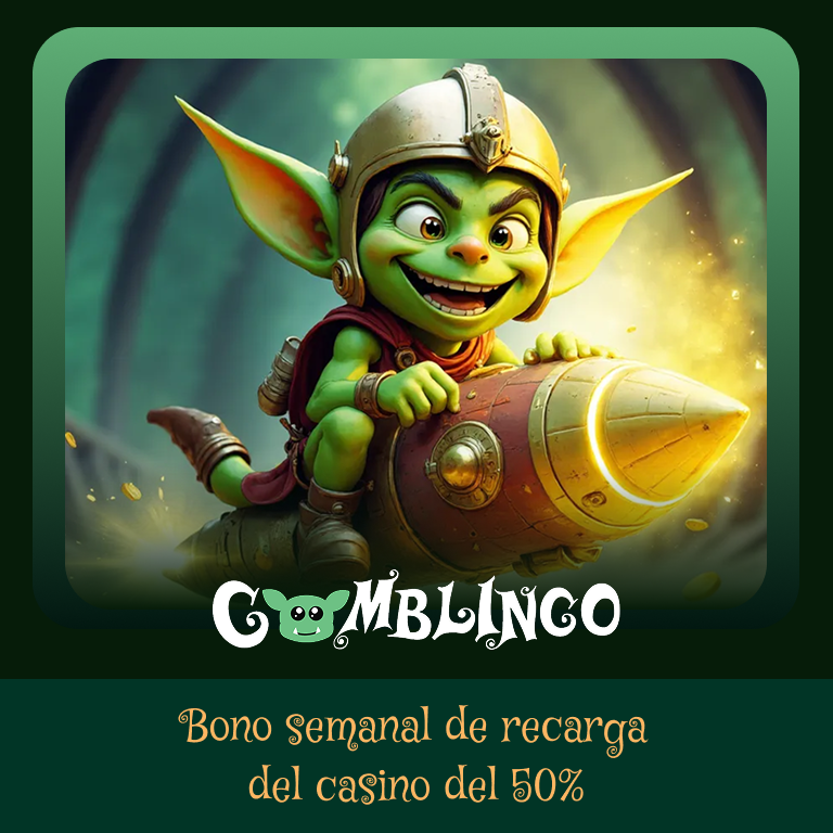 Obtén un bono de recarga semanal del 50% en el casino – Gomblingo