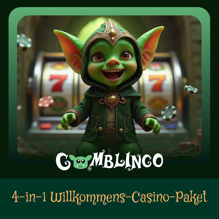 Sichern Sie sich den 4-in-1-Willkommensbonus für Casino - Gomblingo